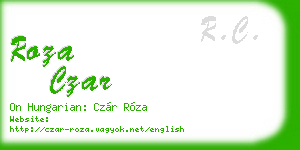 roza czar business card