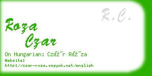 roza czar business card